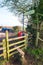 A gate to a public footpath in England