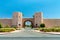 Gate to Royal Mansour Marrakech at sunny day.