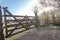 The gate to the Sheskinmore Nature Reserve between Ardara and Portnoo in Donegal - Ireland