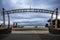 Gate to the shore with Surfers Paradise sign