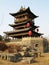 gate tower in China village