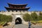 Gate and wall of Dali old city, Yunnan province, China