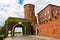 Gate in Wawel cathedral castle, Krakow, Poland