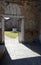 gate with a well in the courtyard on the island of Murano near V