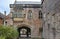 The gatehouse at the entrance to Vicar`s Close in Wells, Somerset