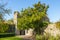 Gatehouse inside medieval walled enclosure