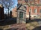 `Gatelodge` guardhouse at the Johnston Gate of Harvard Yard, Harvard University, Cambridge, Massachusetts, USA