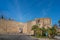 Gates of Almocabar and Church of the Holy Spirit, Ronda, Province Malaga, Andalusia, Spain. Copy space for text