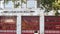 Gates of fire station. Firemens hall or firefighter house. Carmel California USA