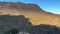 Gates Pass at Sunset with lots of saguaro cactus