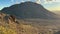 Gates Pass at Sunset with lots of saguaro cactus.