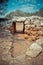 Gates to the prehistoric village Son Catlar, Minorca, Spain