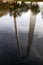 Gateway Arch National Park, Arch reflected in rippling water mirror-like image St Louis Missouri