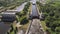 Gateway on the river. Sluice Gates.