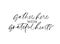 Gather here with grateful heart handwritten lettering