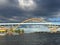 A gathering storm above the Hoan Bridge Mikwaukee