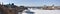 Gatineau skyline panorama in winter, Ottawa, Canada