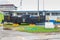 GATUN, PANAMA - MAY 29, 2016: Locomotive, known as mule, used to guide ships through Gatun Locks, part of Panama Canal