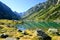 Gaube lake with mount Vignemale in the background.Pyrenees mountain,France.