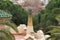 The Gaudi House roof and chimney in Park Guell, Barcelona