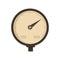 Gauge barometer icon flat isolated vector