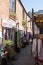 The Gauntlet in Glastonbury shopping alley, Somerset in the UK