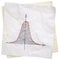 Gaussian bell curve on napkin