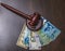 Gavel and assorted money