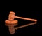 Gavel black background