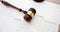 Gavel and calendar yearly calendar reminder of court or auction