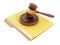 Gavel on folder