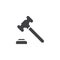 Gavel icon vector