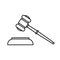 Gavel of justice