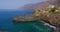 Gavilan beach, Los Gigantes cliffs. Ocean coast in town Puerto de Santiago, Tenerife. Canary Islands, Spain.
