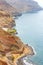 Gaviotas Beach and road to San Andres in Tenerife