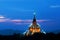 Gawdawpalin pagoda at twilight in Bagan, Myanmar