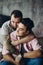 Gay couple at home, intimate moments of private life - Homosexual partners