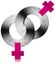 Gay Female Metal Symbols