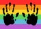 Gay and LGBT support symbol.