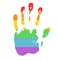 Gay and LGBT support symbol.