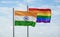 Gay Pride and India flag