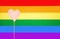 Gay pride and LGBT background. Rainbow flag design template with