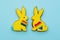 gay pride lgbt ornament bunny couple rainbow heart