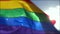 Gay Pride Rainbow Flag Backlit