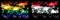 Gay pride vs Iraq, Iraqi New Year celebration sparkling fireworks flags concept background. Abstract combination of two flags