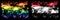 Gay pride vs Yemen, Yemeni New Year celebration sparkling fireworks flags concept background. Abstract combination of two flags