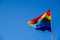 Gay rights flag unfurled on castro area in San Francisco