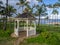 Gazebo along the beautiful east coastline of Kauai