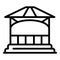 Gazebo arch icon, outline style