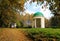 Gazebo in autumn park